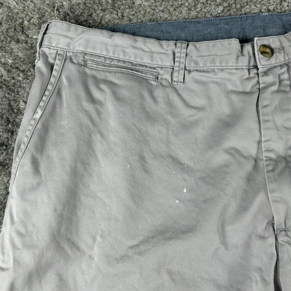 Polo Ralph Lauren Classic Fit Shorts Mens 44x10 Grey Chino Twill Cotton Casual